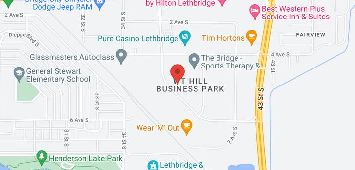 map of 13 495 W T Hill  Boulevard
